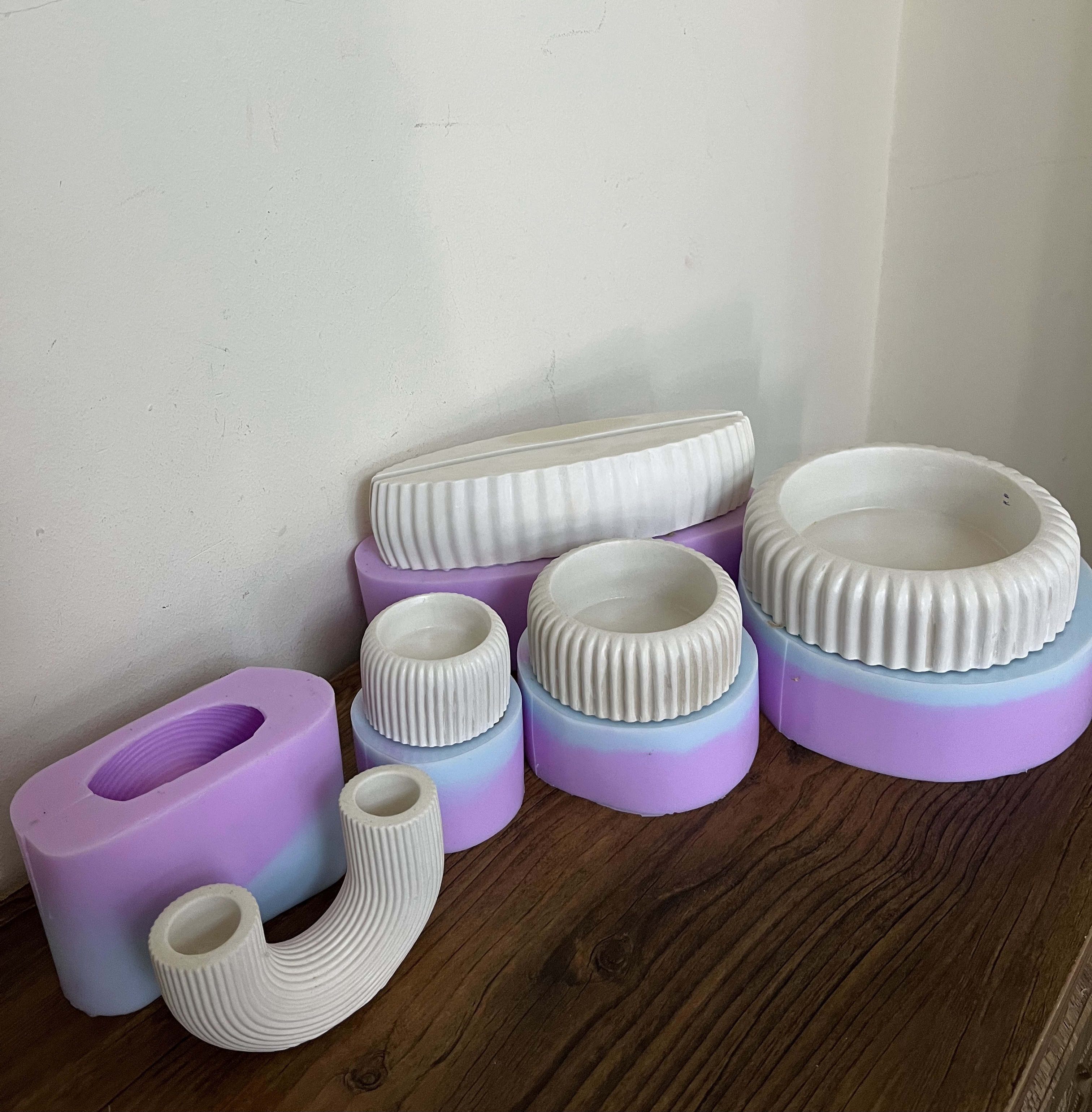 قالب سیلیکونی هفتسین شیار دار۵ تیکه