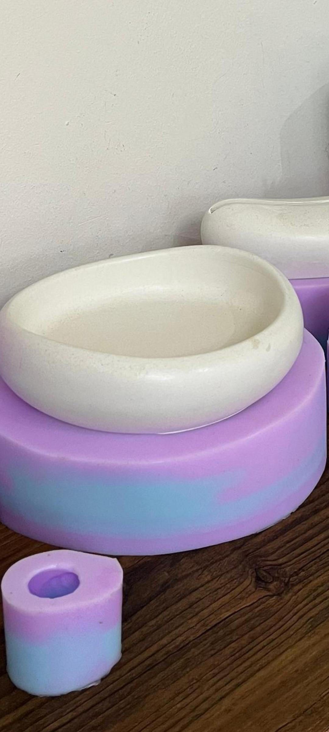 قالب سیلیکونی شات دفرمه ظرف سبزه