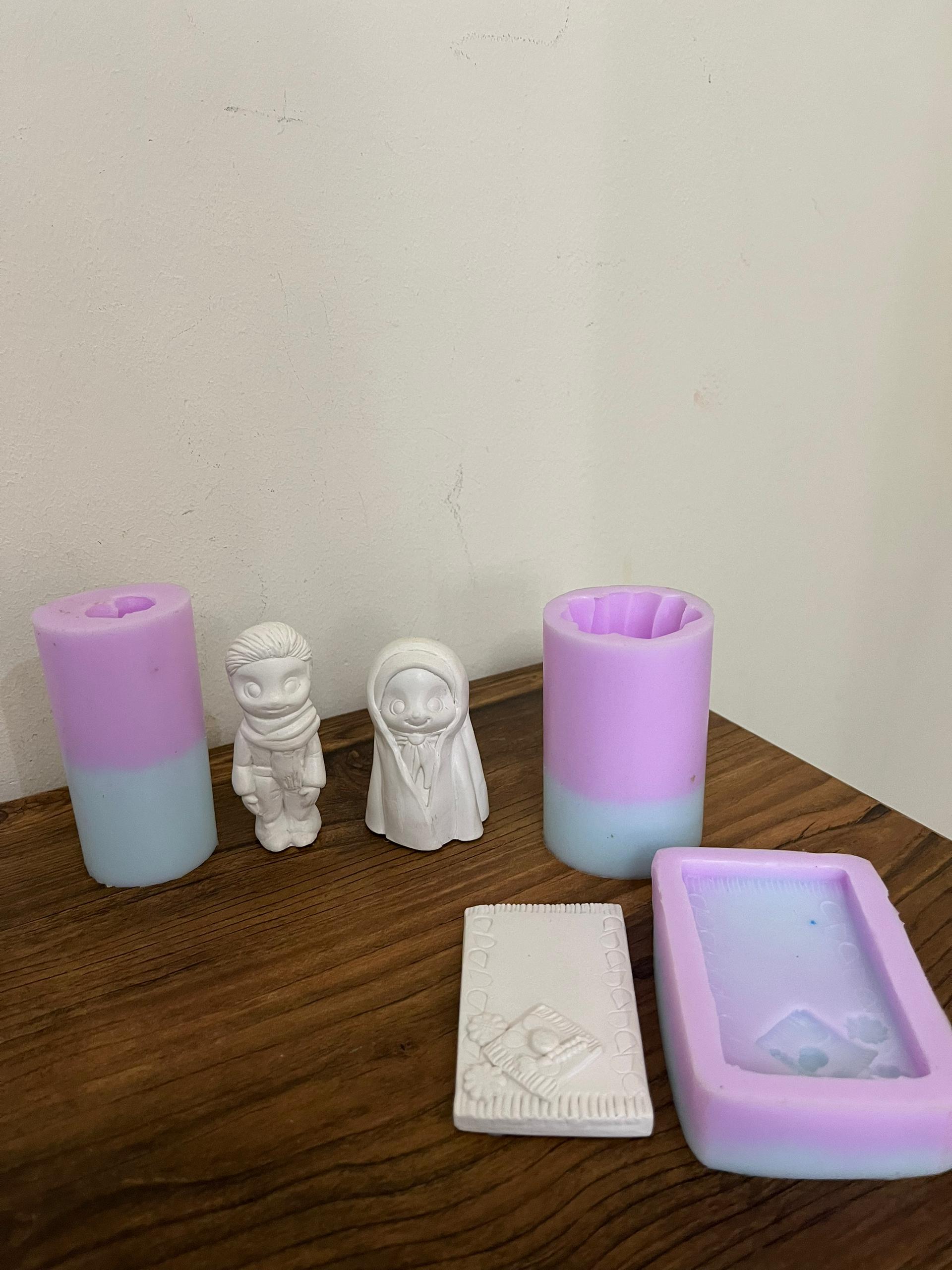 قالب سیلیکونی دختر و پسر نماز خون با جانماز