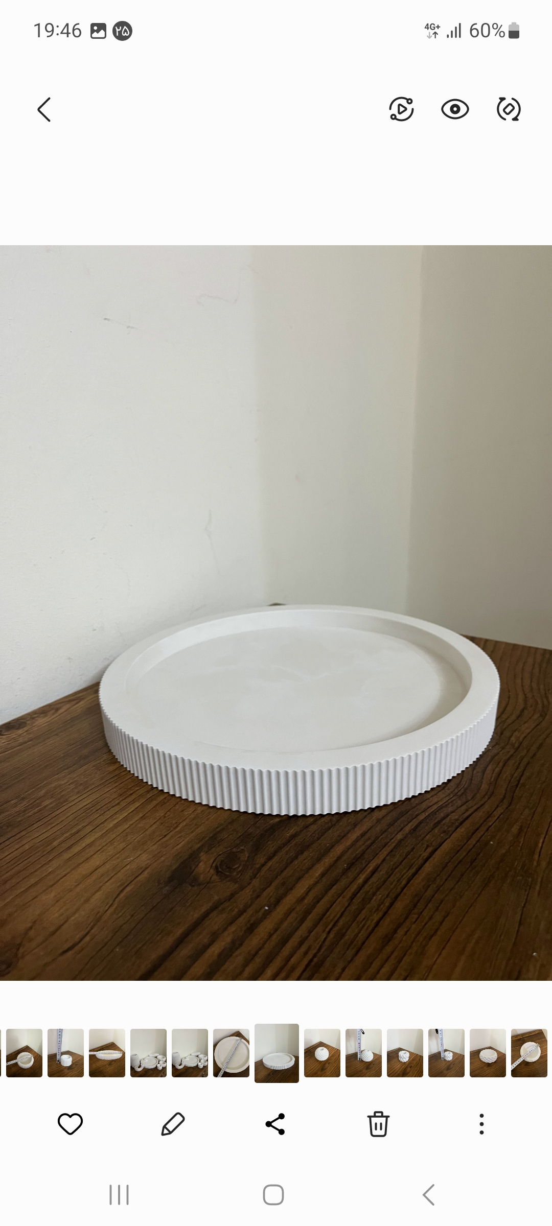 قالب سیلیکونی سینی شیار دار