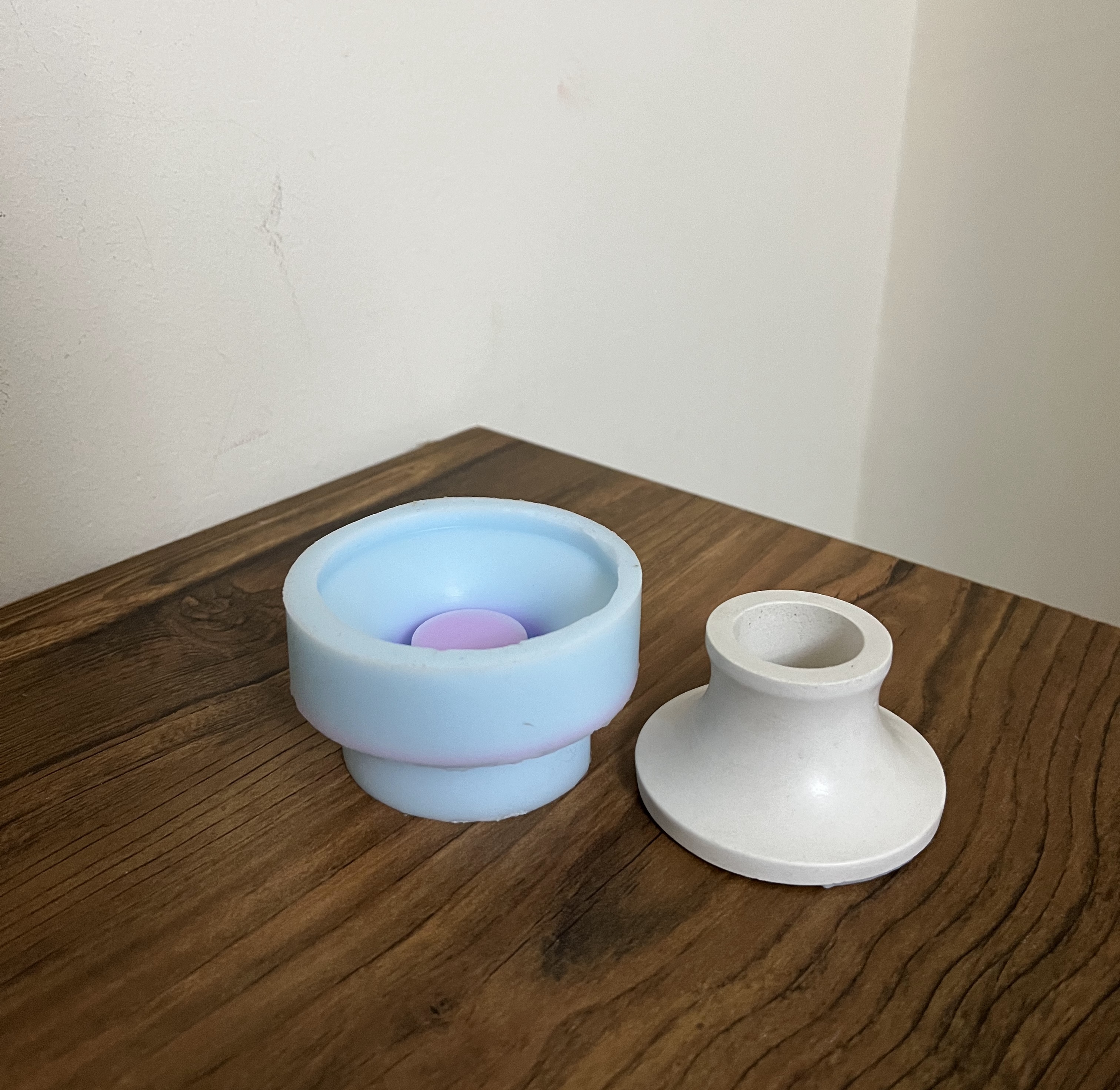 قالب سیلیکونی پایه و جاشمعی